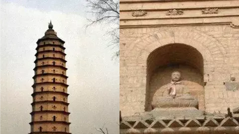 崇文塔佛像伸手