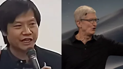 小米卢伟冰新品发布会开门模仿苹果