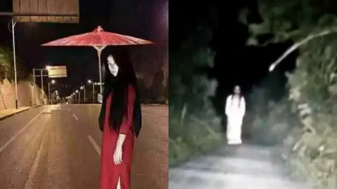 女孩补课后回家