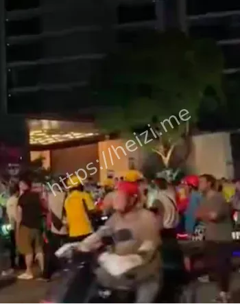 外卖员保安冲突