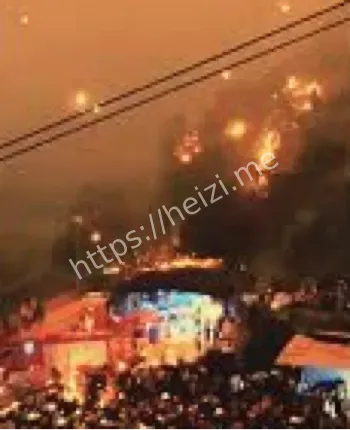 浏阳河景区无人机烟花表演