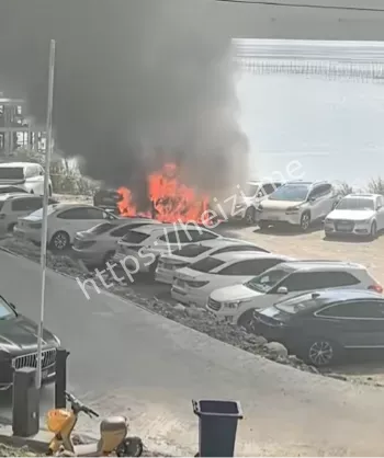 华为新能源车停车场火灾