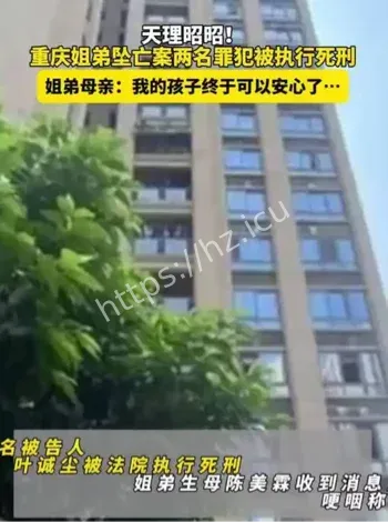 重庆姐弟坠亡案陈美霖近况