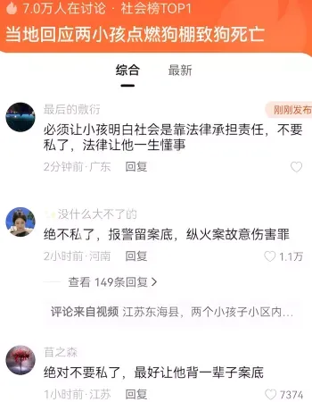 将狗棚点燃
