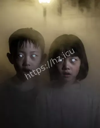 小身影在路灯下行走