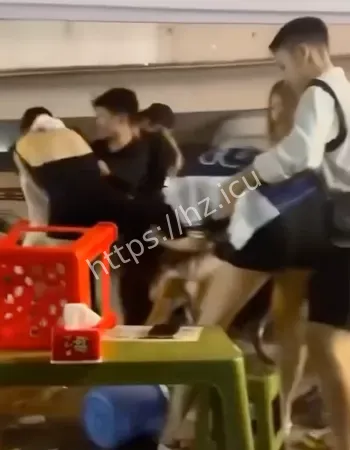 广西烧烤摊大乱斗